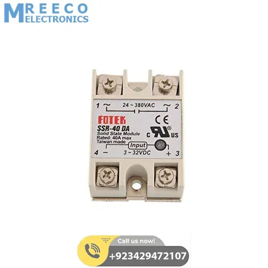 Solid State Relay Module Fotek SSR 40 DA - Front View