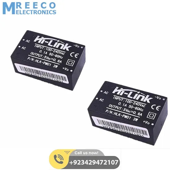 3W HLK-PM01 AC DC 220V To 5V Step Down Power Supply Module Isolated Power Supply Module - Front View