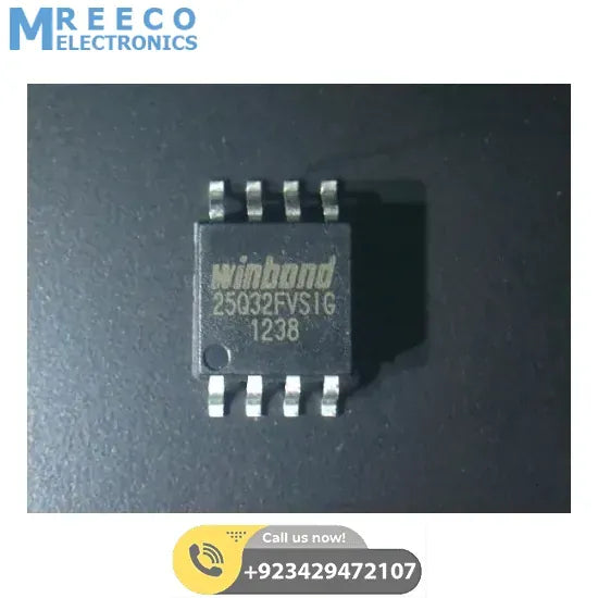 25q32 SPI EPROM EEPROM Memory Flash Chip In Pakistan DEL - Front View