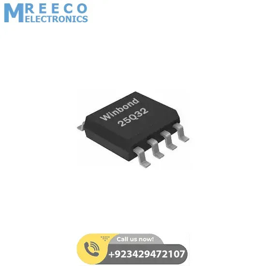 25q32 SPI EPROM EEPROM Memory Flash Chip In Pakistan DEL - Side View