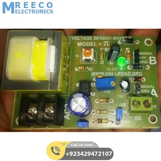PT Module DC Or AC Voltage Sensing Module Arduino Ac voltage Sensor Module - Back View