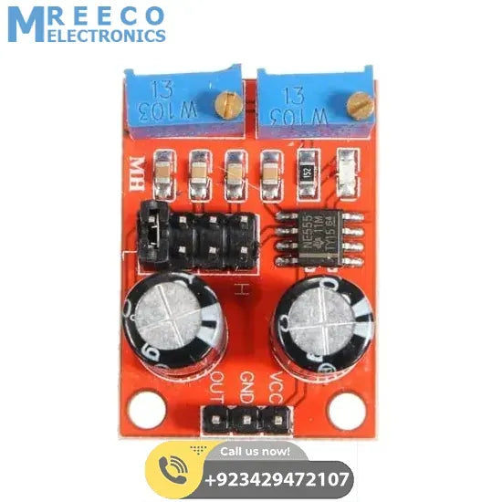 NE555 Pulse Frequency Duty Cycle Adjustable Module Square Wave Signal Generator - Side View