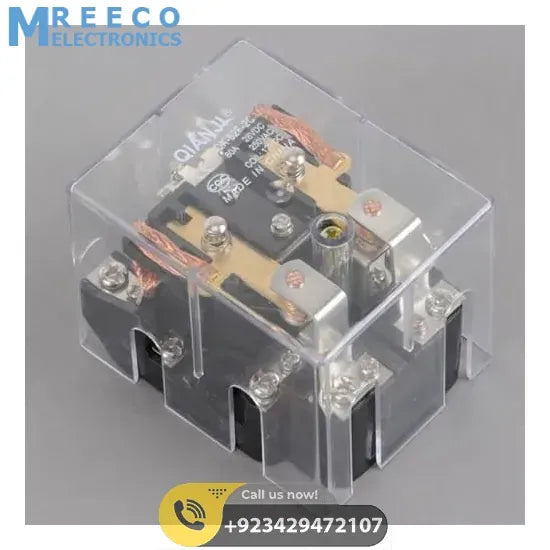 JQX-62F 2Z 220VAC High Power Relay Coil - Front View