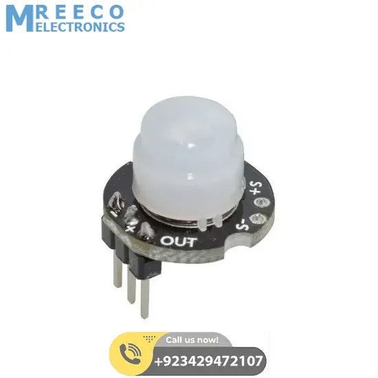 Smallest Micro SR602 PIR Motion Sensor Human Body Sensing Module - Front View