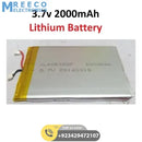 2000mAH 3.7v Lithium-ion Battery In Pakistan - Front View