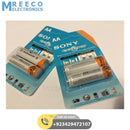 Clone 2 pcs Sony Ni-MH AA 1.2V 500mah to 1000mah Rechargeable Battery - Front View