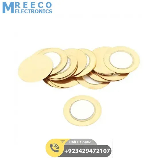 1 Piece 27mm Piezoelectric transducers Piezoelectric Sensor , Piezo transducer - Front View