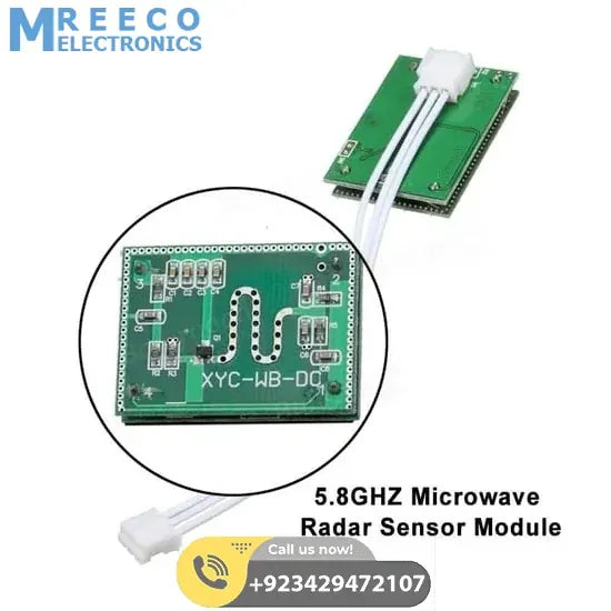 5.8GHZ Microwave Radar Motion Sensor Module - Side View
