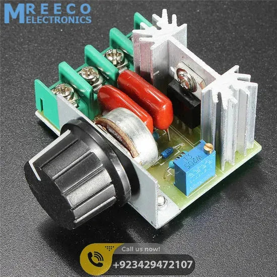 2000W 25A AC50-220V Adjustable AC Dimmer AC Heater Controller - Side View