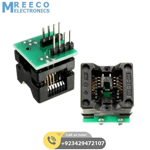 SOP8 150 mill Socket Adapter For Smd IC's In Pakistan - Front View