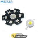 1W High Power White SMD LED with Heatsink - Front View