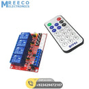 12v 4 Channel IR Infrared Remote Control Switch Relay Module Board Kit - Side View