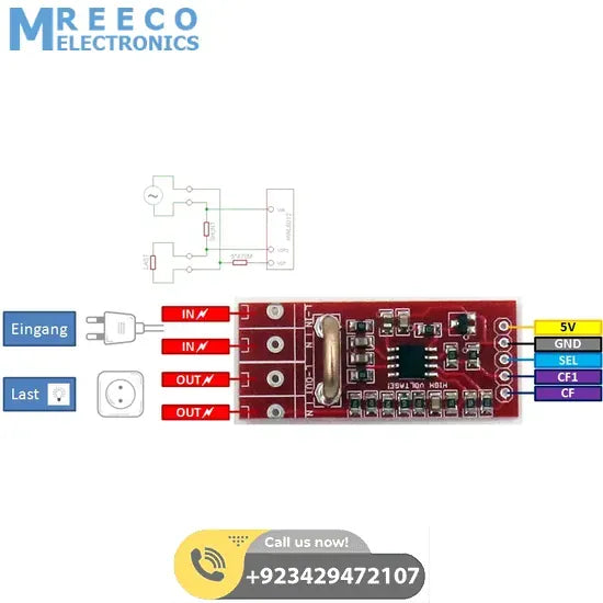 HLW8012 High Precision Energy Metering Module Arduino Energy Monitoring in Pakistan - Front View