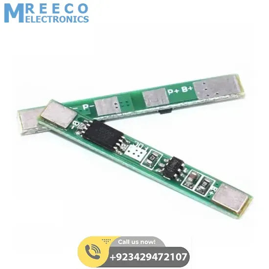 1s 3a 3.7v Li-Ion Bms Pcm Protection Board Without Wire For 18650 Lithium Lion Battery - Front View