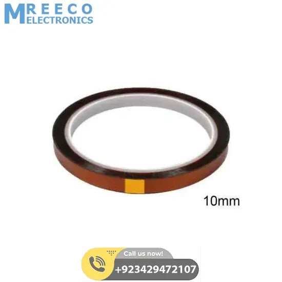 10mm Kapton Polyimide Heat Resistant Tape In Pakistan - Front View