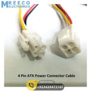 4 Pin Power Connector 12V ATX CPU Power Supply Extension Male to Female Cable Adapter - Front View
