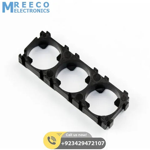 18650 lithium battery holder 3P - Front View