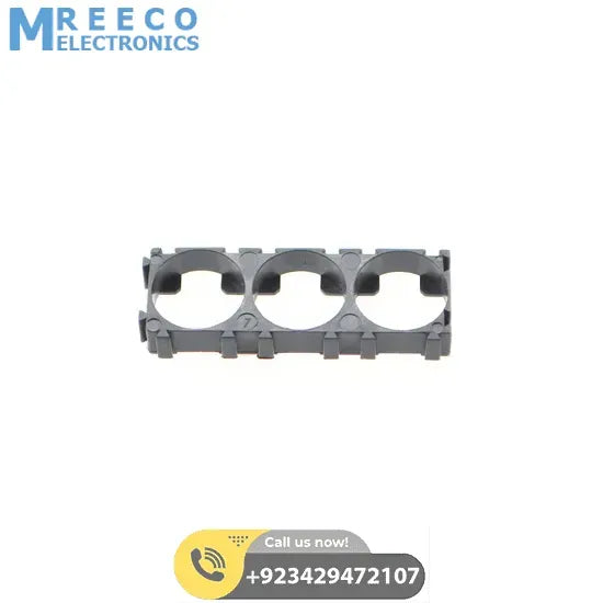 18650 lithium battery holder 3P - Side View