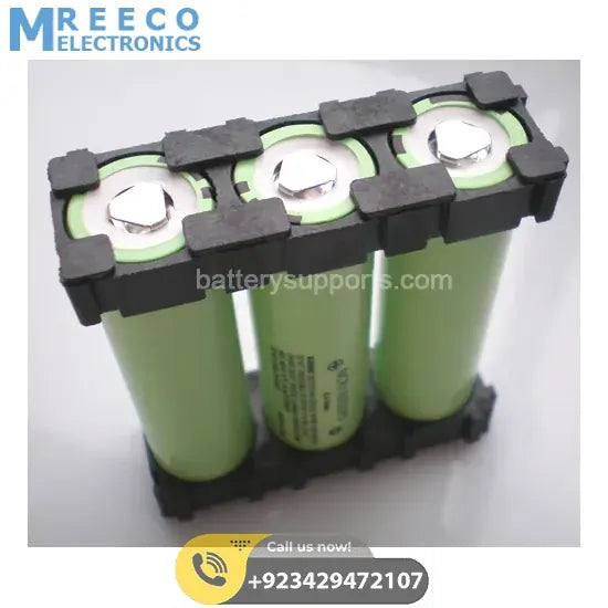 18650 lithium battery holder 3P - Top View