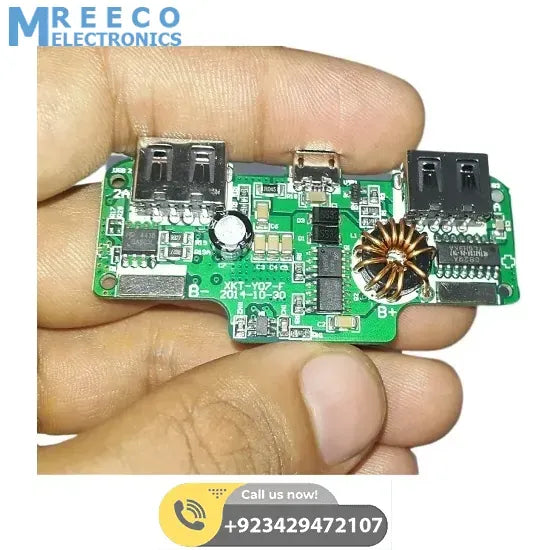 Amazon Replacement Dual USB 5V 3A Power Bank Module - Front View