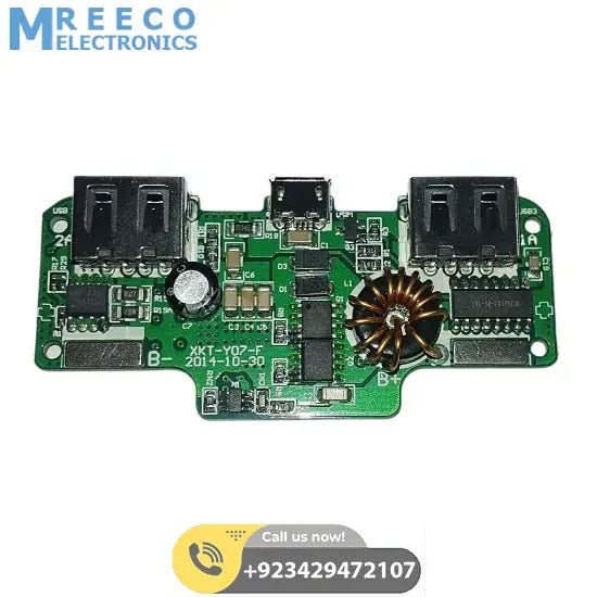 Amazon Replacement Dual USB 5V 3A Power Bank Module - Back View