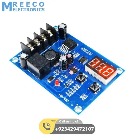 Xh-M603 Dc 12v-24v Voltage Charging Discharge Monitor Relay Switch Battery Protection Module - Front View