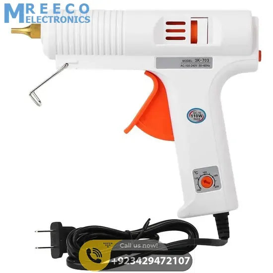 Adjustable Temperature Hot Glue Gun In Pakistan - Back View
