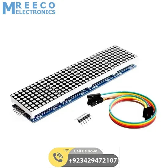 MAX7219 32&times;8 Dot Matrix Display Module In Pakistan - Front View