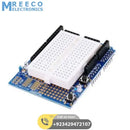 Arduino UNO Proto Shield With SYB-170 Mini Breadboard in Pakistan - Front View