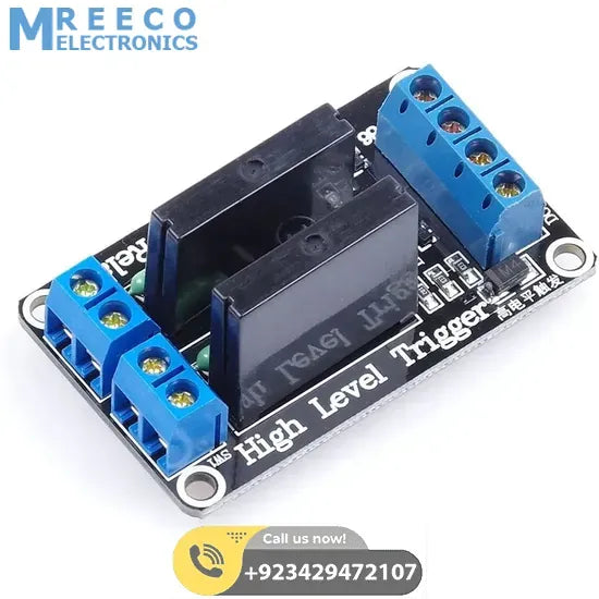 Solid State Relay SSR Module 2 Channel For Arduino - Top View