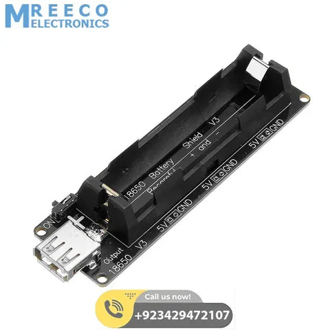 5V UPS 18650 Battery Charging Shield Arduino Battery Shield NodeMcu Battery Shield - Front View