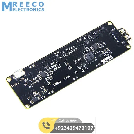 5V UPS 18650 Battery Charging Shield Arduino Battery Shield NodeMcu Battery Shield - Back View