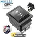 6 Pin 3 Position DPDT Rocker Switch ON OFF ON Power Button Switch - Side View