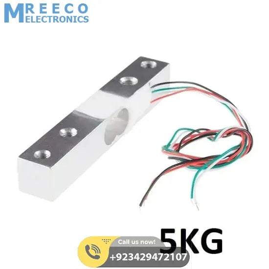 5kg Range Aluminum Weighing Sensor Load Cell Sensor YZC-133 - Front View