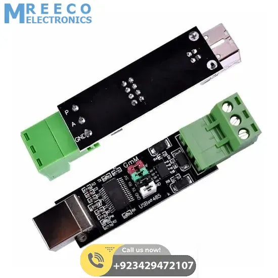 Industrial FT232 USB To RS485 TTL Serial Converter Adapter Module - Front View