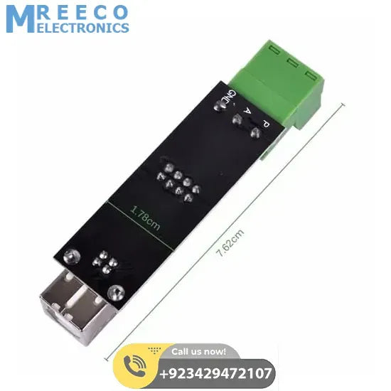 Industrial FT232 USB To RS485 TTL Serial Converter Adapter Module - Back View