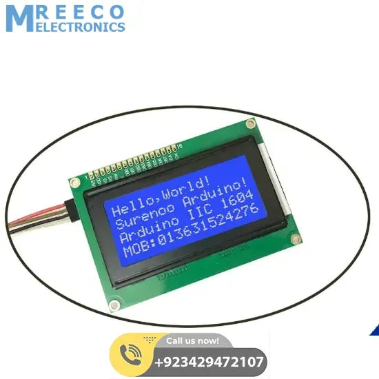 IIC I2C TWI 164 1604 16x4 LCD screen module character series with backlight for Arduino - Back View