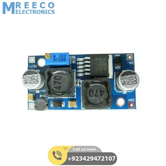 Automatic Buck Boost Convertor Module XL6009 - Side View