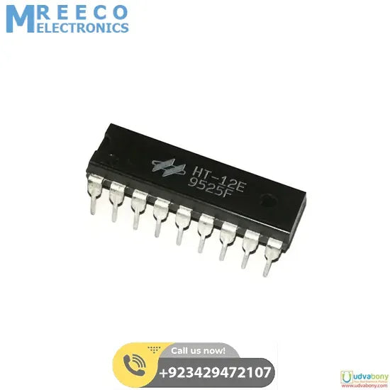 RF Encoder IC HT12E 18 Dip - Side View