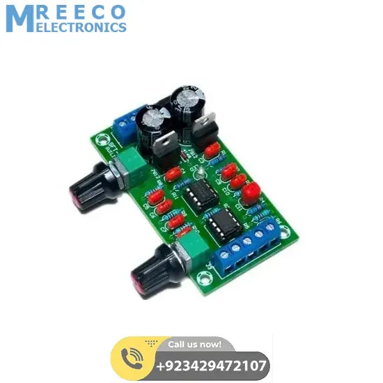 DIY Electronic Kit Low pass filter board tone board subwoofer output amplifier preamp NE5532 - Front View