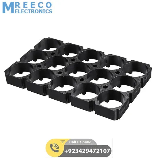 5x3 15 Cell 18650 Battery Spacer Radiating Holder Bracket with Lock For Electric Car Bike - Side View