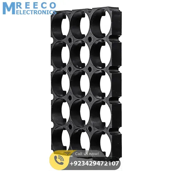 5x3 15 Cell 18650 Battery Spacer Radiating Holder Bracket with Lock For Electric Car Bike - Back View