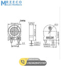 KDS-22P Piezo Buzzer U Shaped Audio Indicator 22mm X 7.0mm - Top View