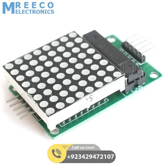 8x8 Dot LED Matrix MCU Control Display Module MAX7219 - Back View