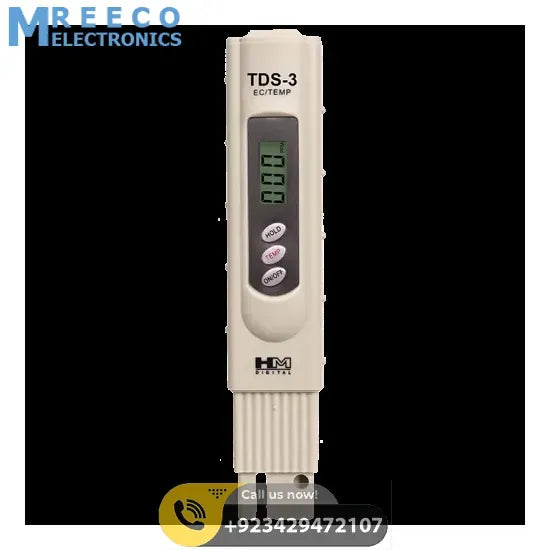 DELL HM Digital TDS-3 Handheld TDS Meter - Front View
