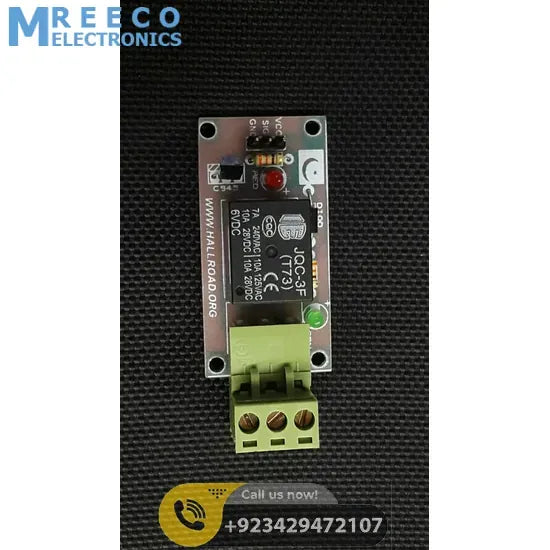 1 Channel Relay Module For Arduino Raspberry pi , Nodemcu Relay Module Esp8266 Relay Module in Pakistan - Front View