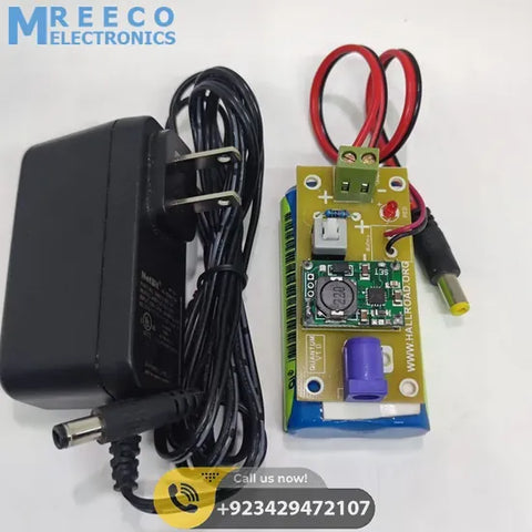 Rechargeable 7.4V Battery Pack For Arduino And Robot Power Supply With Charger - Front View