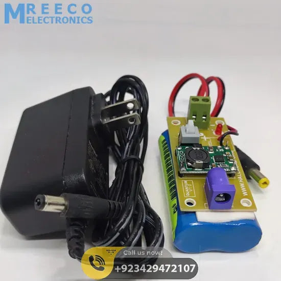 Rechargeable 7.4V Battery Pack For Arduino And Robot Power Supply With Charger - Angle View