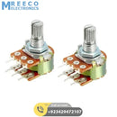 Dual Stereo Volume Type Variable Resistor Potentiometer - Front View
