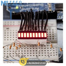 10 Segment LED Bar Graph Red - Top View